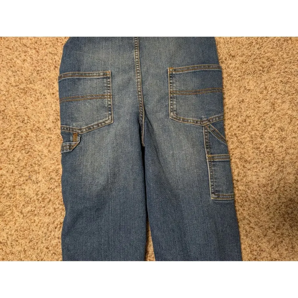 OshKosh B’gosh Vestbak Kids Blue Jeans Bib Overalls Denim Size 5T Toddler